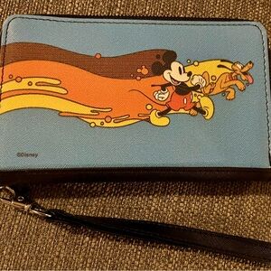 Buckle Down Mickey & Pluto Zip Around Wallet